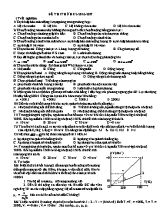 Đề thi thử học kỳ II môn Vật lý 12 - Năm học 2016-2017